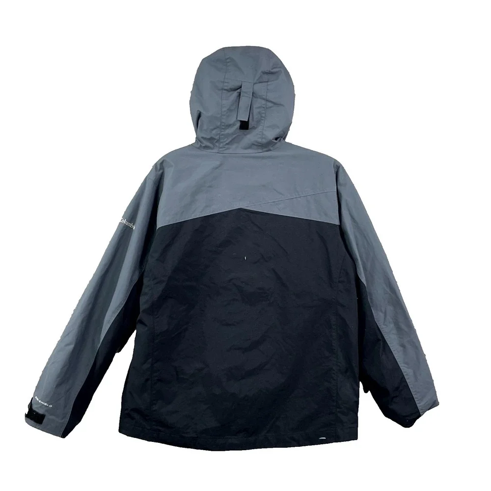 Columbia Sportswear Interchange Jacket‎ Boys 14/16 Black Gray Gorpcore Outdoor